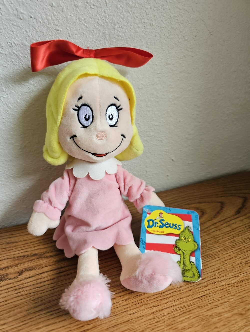 Dr. Seuss Cindy Lou Who Plush Doll New 11 Inch Grinch Who Stole Christmas
